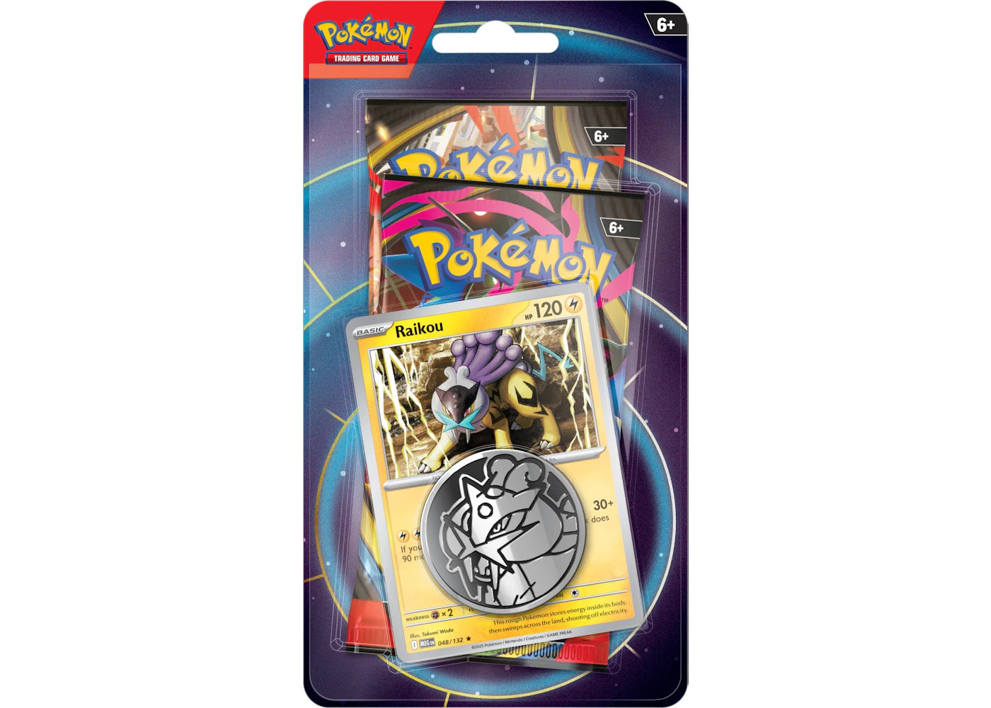 2025 Pokémon Mega Evolution Raikou 2 Booster Blister Pack sneakers - authentic Pokemon shoes