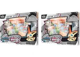 2025 Pokémon Scarlet & Violet Black Bolt/White Flare Unova Victini Illustration Poster Collection Box 2x Lot