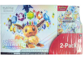 2025 Pokémon Scarlet & Violet Pristmatic Evolutions Elite Trainer Box + Booster Costco Bundle