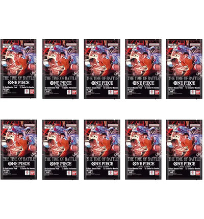 2026 Bandai One Piece Card Game The Time of Battle OP-21 Booster Pack 10x Lot