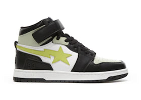 A Bathing Ape Block Sta Hi Black Lime