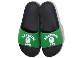 A Bathing Ape College Slide Sandal Online Exclusive Green (2022)