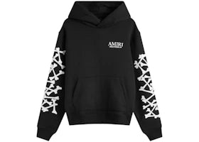 AMIRI Stacked Bones Hoodie Black/White