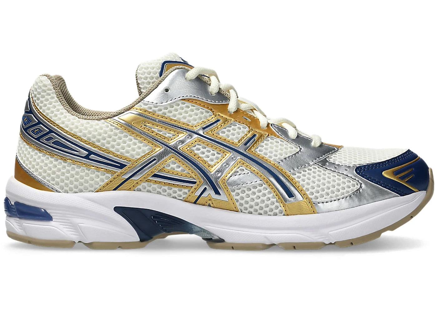ASICS Gel-1130 Cream Pure Silver Gold Blue sneakers - authentic ASICS shoes