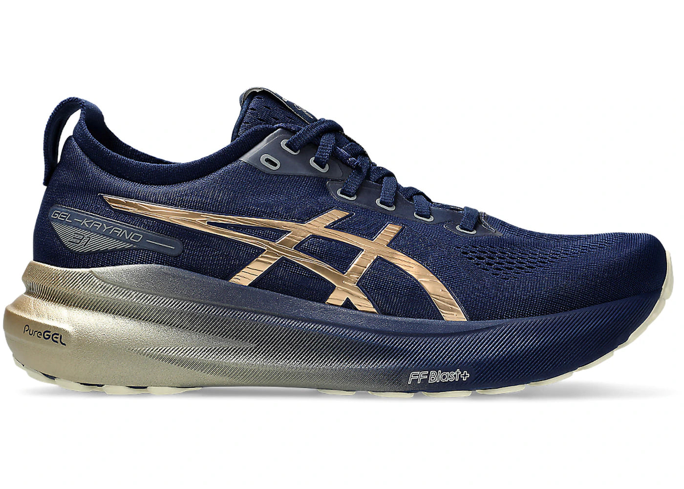 ASICS Gel-Kayano 31 Platinum Blue Expanse Champagne sneakers - authentic ASICS shoes