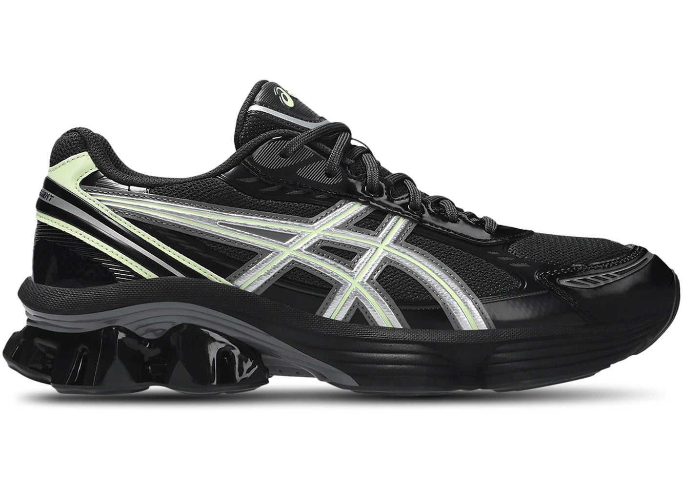 ASICS Gel-Kinetic Fluent Graphite Grey Illuminate Yellow sneakers - authentic ASICS shoes