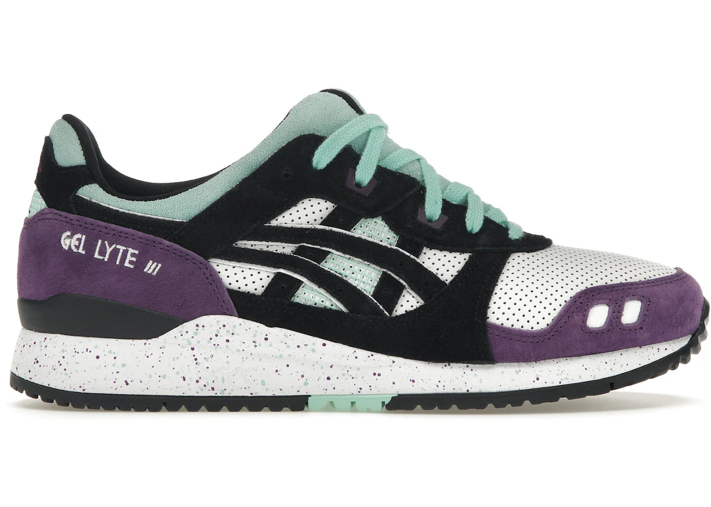 ASICS Gel-Lyte III OG White Black Mint Purple sneakers - authentic ASICS shoes