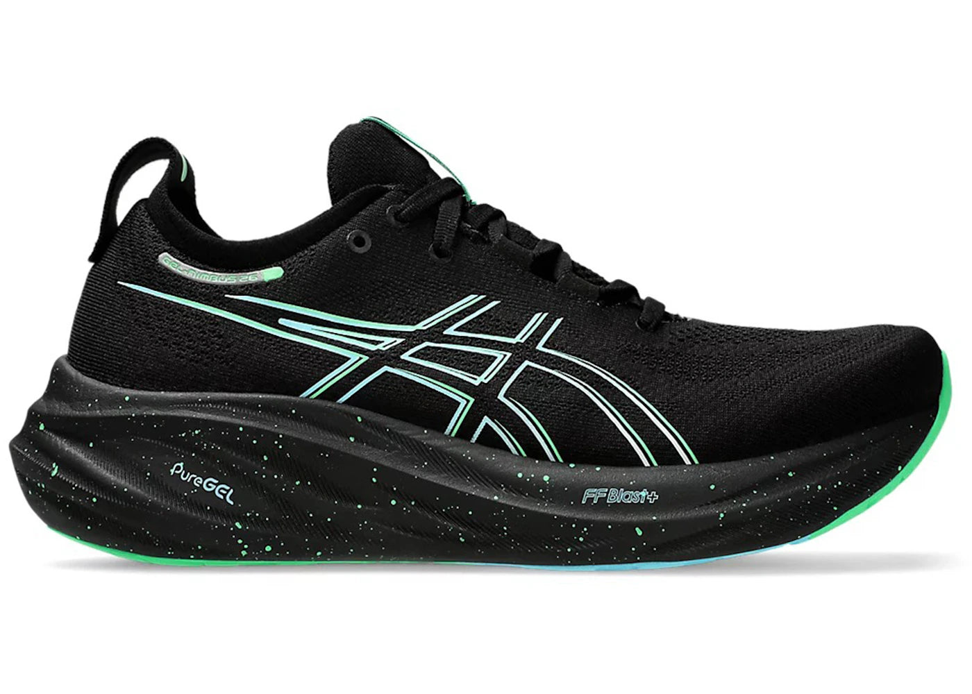 ASICS Gel-Nimbus 26 Black Soothing Sea sneakers - authentic ASICS shoes