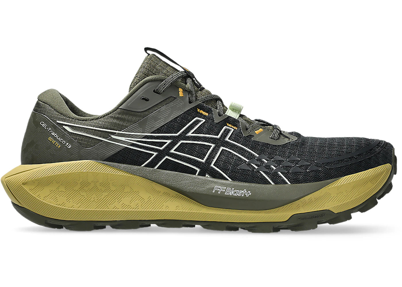 ASICS Gel-Trabuco 13 Gore-Tex Black Whisper Green sneakers - authentic ASICS shoes
