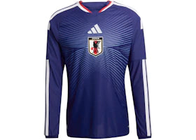 adidas Japan 26 Home Authentic Long Sleeve Jersey Japan Blue/Ash Blue