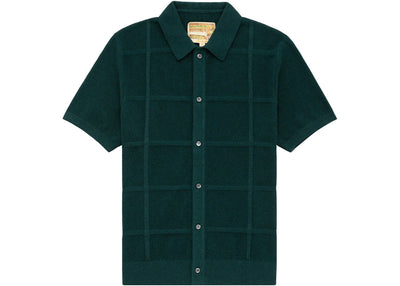 Aime Leon Dore Windowpane Cardigan Green