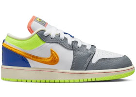 Jordan 1 Low White Coconut Milk Ghost Green Laser Orange (GS)