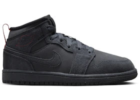 Jordan 1 Mid SE Craft Dark Smoke Grey Varsity Red Black (PS)