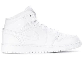 Jordan 1 Mid Triple White (2019) (GS)