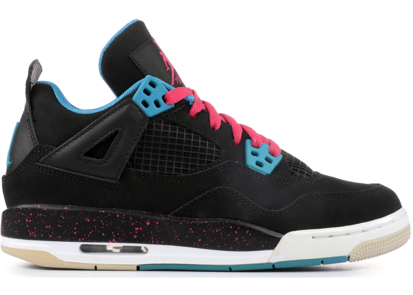 Jordan 4 Retro Black Vivid Pink Dynamic Blue (GS)