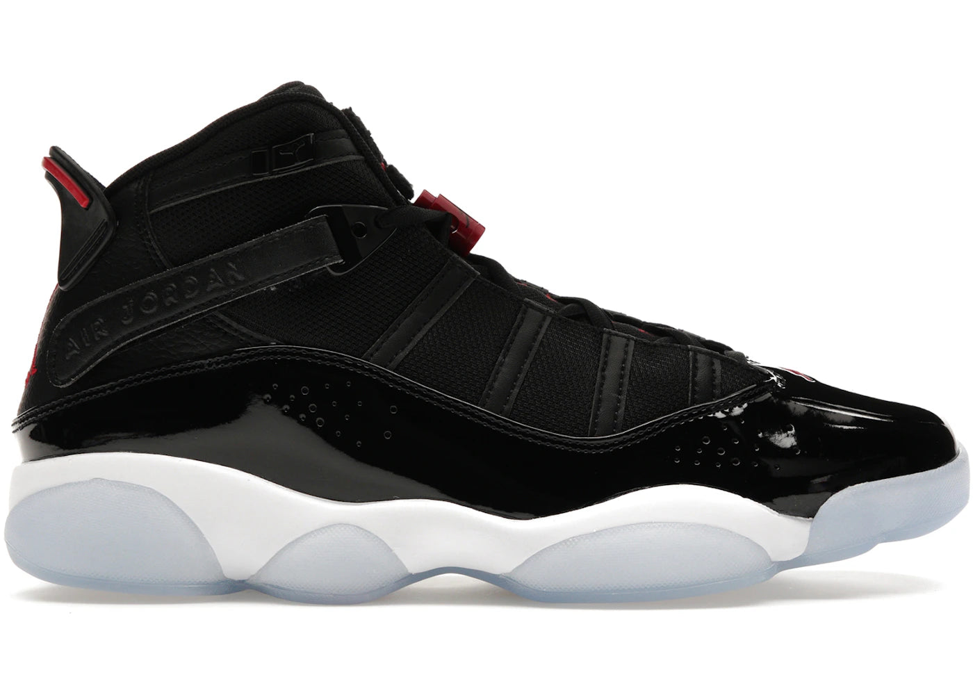 Jordan 6 Rings Black Gym Red
