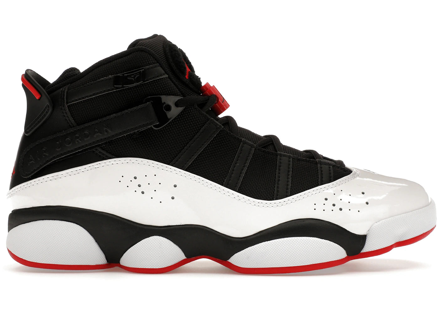 Jordan 6 Rings Black White Varsity Red