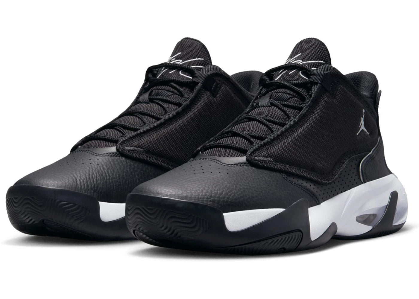 Jordan Max Aura 4 Schwarz Metallic Silber
