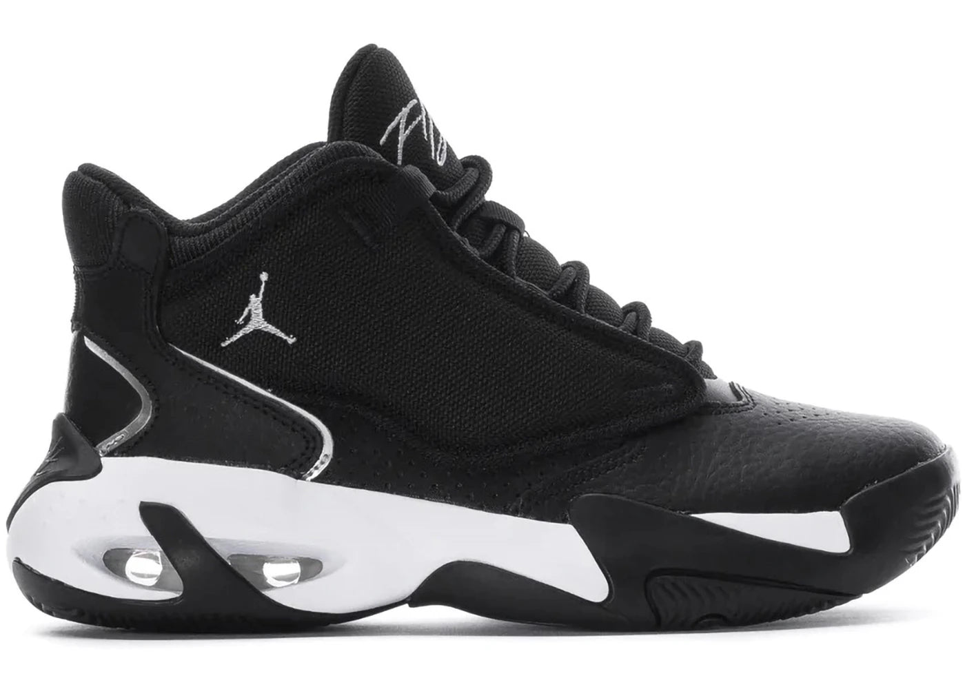 Jordan Max Aura 4 Black Metallic Silver (GS)