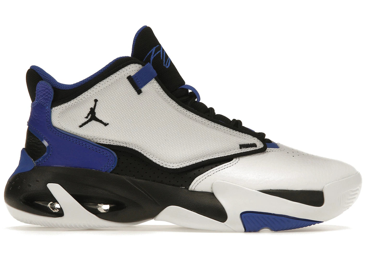 Jordan Max Aura 4 White Black Hyper Royal