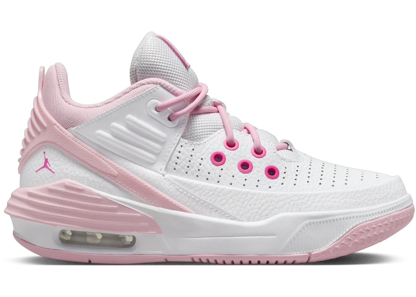 Jordan Max Aura 5 White Fierce Pink Medium Soft Pink (GS)