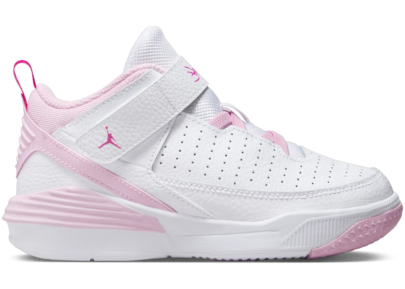 Jordan Max Aura 5 White Fierce Pink Medium Soft Pink (PS)