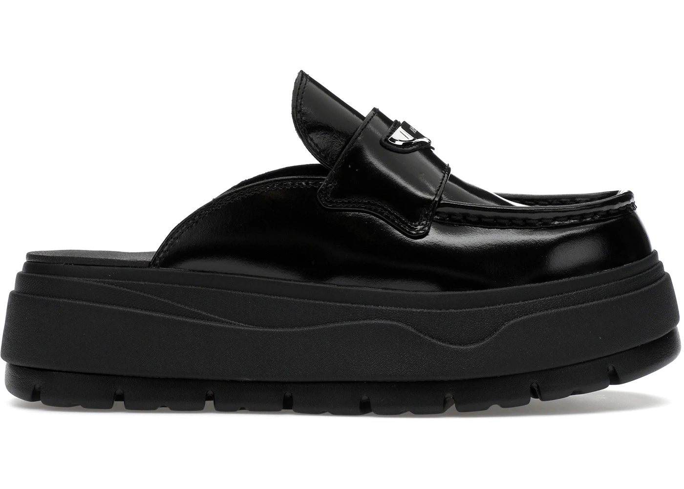 Jordan Mule Black Metallic Silver (Women's)