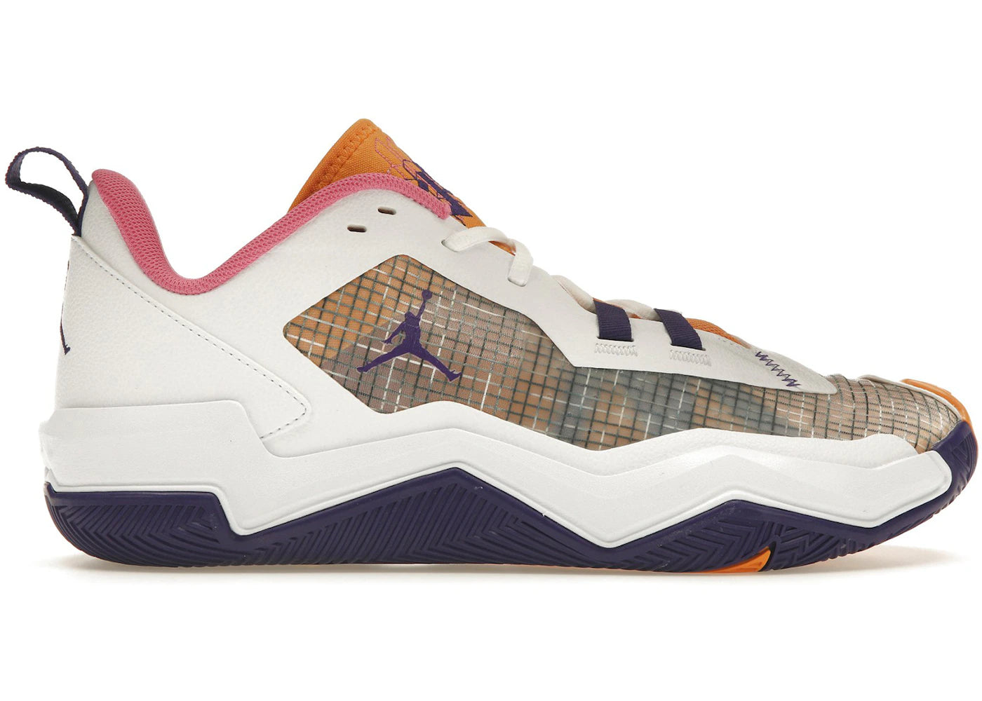 Jordan One Take 4 White Court Purple Canyon Gold