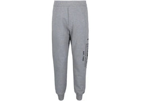 Alexander McQueen Graffiti Logo Sweatpants Grey Black