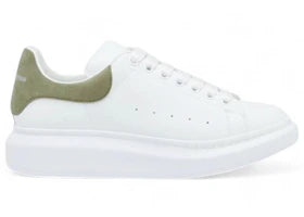 Alexander McQueen Oversized White Green Suede