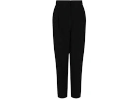 Alexander McQueen Women's Pleated Tapered Trousers Black