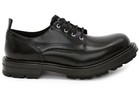 Alexander McQueen Worker Lace Up Black