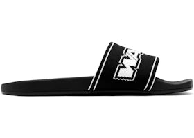 Alexander Wang AW Webbing Pool Slide Black White (Women's)