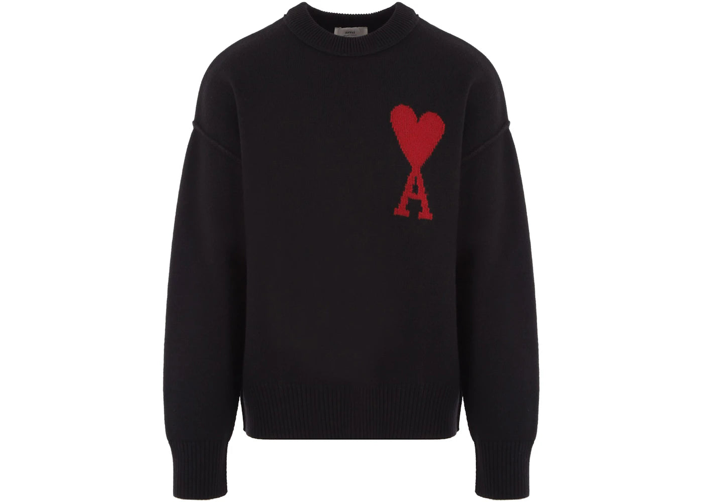 Ami Paris Ami De Coeur Sweater Black/Red