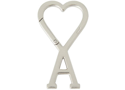 Ami Paris Ami de Coeur Schlüsselanhänger Vibrated Silver
