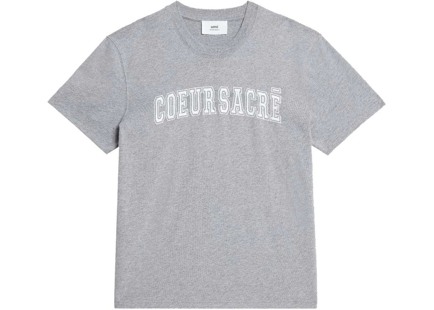 Ami Paris Coeur Sacre T-Shirt Grey