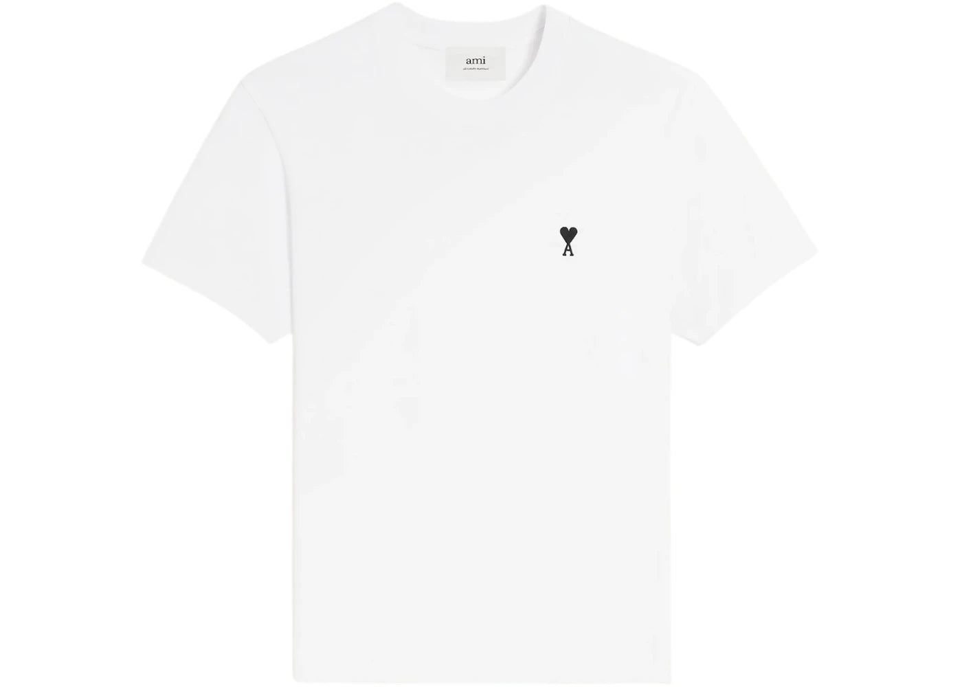 Ami Paris Cotton Ami De Coeur T-shirt White