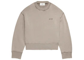Ami Paris Logo-Embroidered Sweatshirt Clay Grey