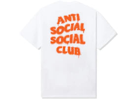 Anti Social Social Club Burn It Down Tee White/Orange