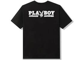 Anti Social Social Club Playboy Checkered T-shirt Black