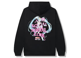 Anti Social Social Club x Good Smile Racing Hatsune Miku Hoodie Black