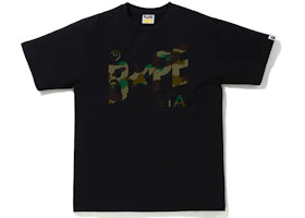 BAPE 1st Camo Bapesta Logo Tee Black/Green