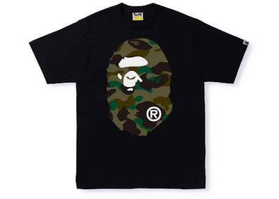 BAPE 1st Camo Big Ape Head Tee Black/Green