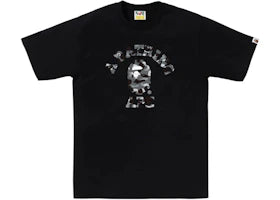 BAPE 1st Camo College Tee Tee Black/Grey