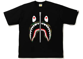 BAPE 1st Camo Shark Relaxed Fit Tee Black/Green