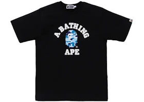 BAPE ABC Camo College Organic Cotton Tee Black/Blue