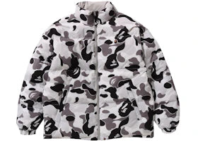 BAPE ABC Camo Reversible Down Jacket Gray
