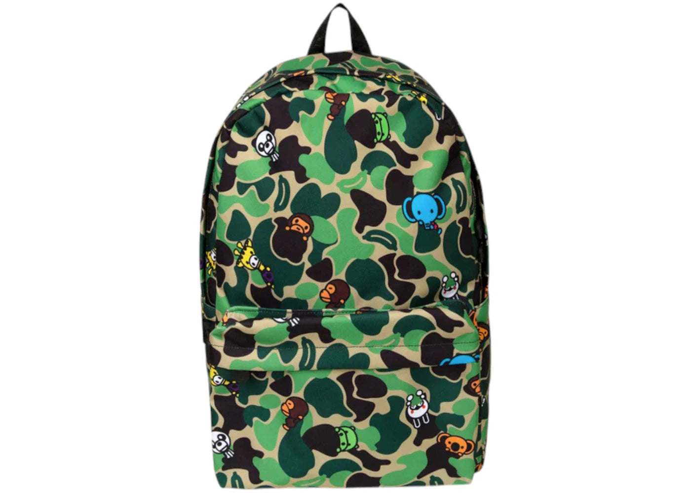 BAPE ABC Milo All Friends Großer Rucksack (SS25) Grün