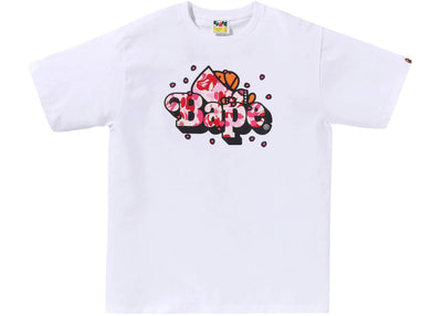BAPE ABC Sakura Camo Milo On Bape Tee (SS26) White