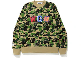 BAPE ABC Shark Crewneck Green
